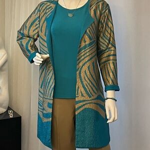 Chicos Travelers Jacket,Reversible Size 1 (6-8)